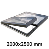 2000 x 2500 mm Electric Opening Glass Link Modular Skylight (1 Fixed 1 Opening)