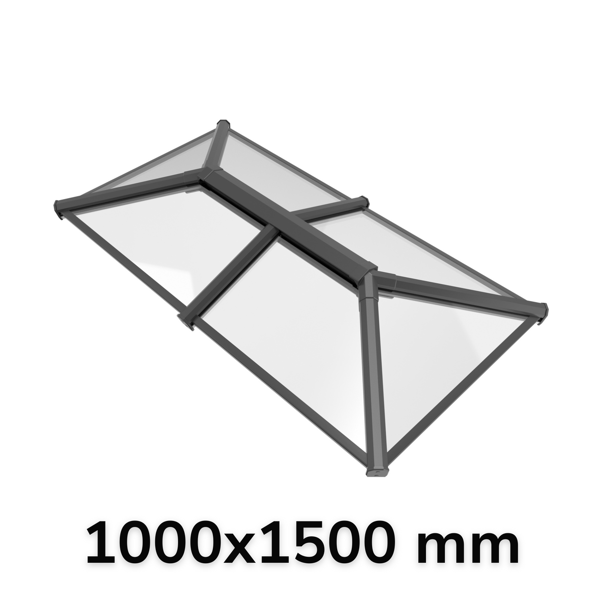 100 x 150 cm Stratus Aluminium Daklantaarn Stijl 2 (Traditioneel)