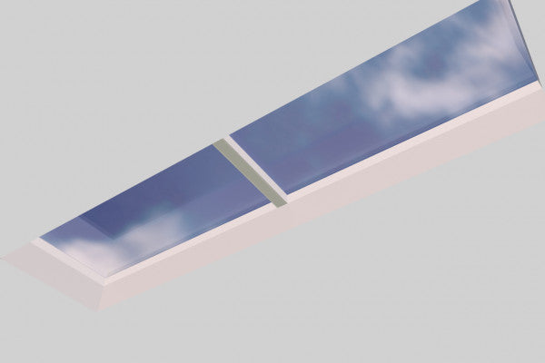 1000 x 3500 mm Fixed Glass Link Modular Skylight (1 Fixed 0 Opening)