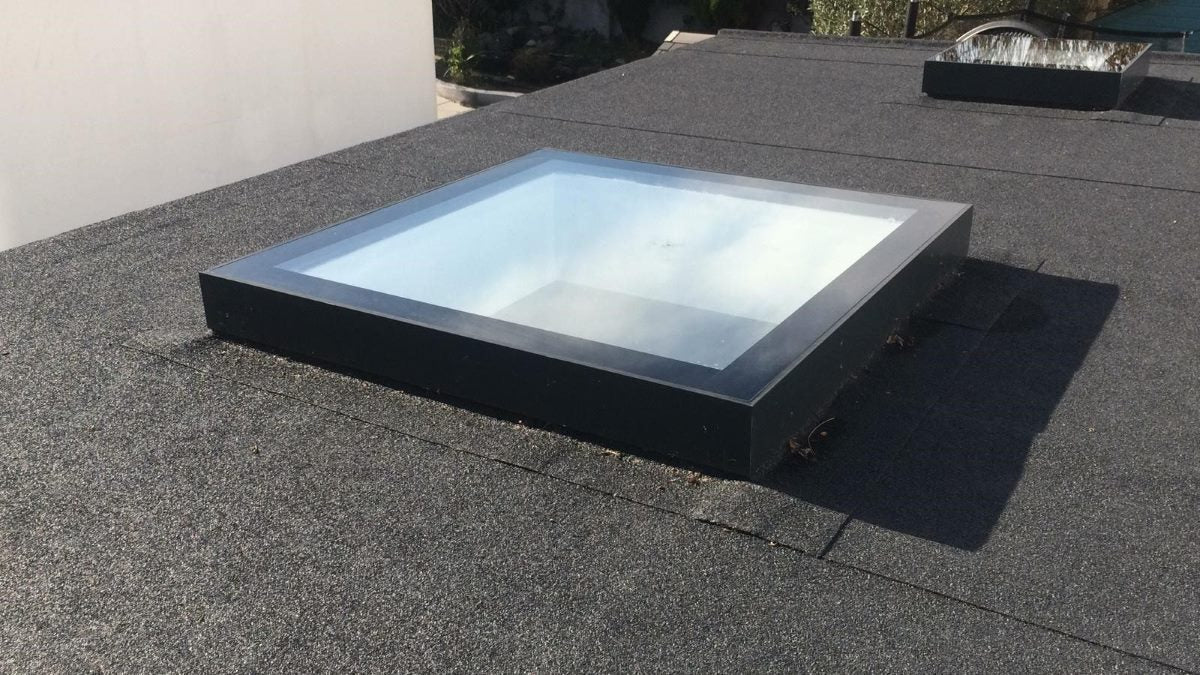 600 x 600 mm LD ingelijst hellend daklicht