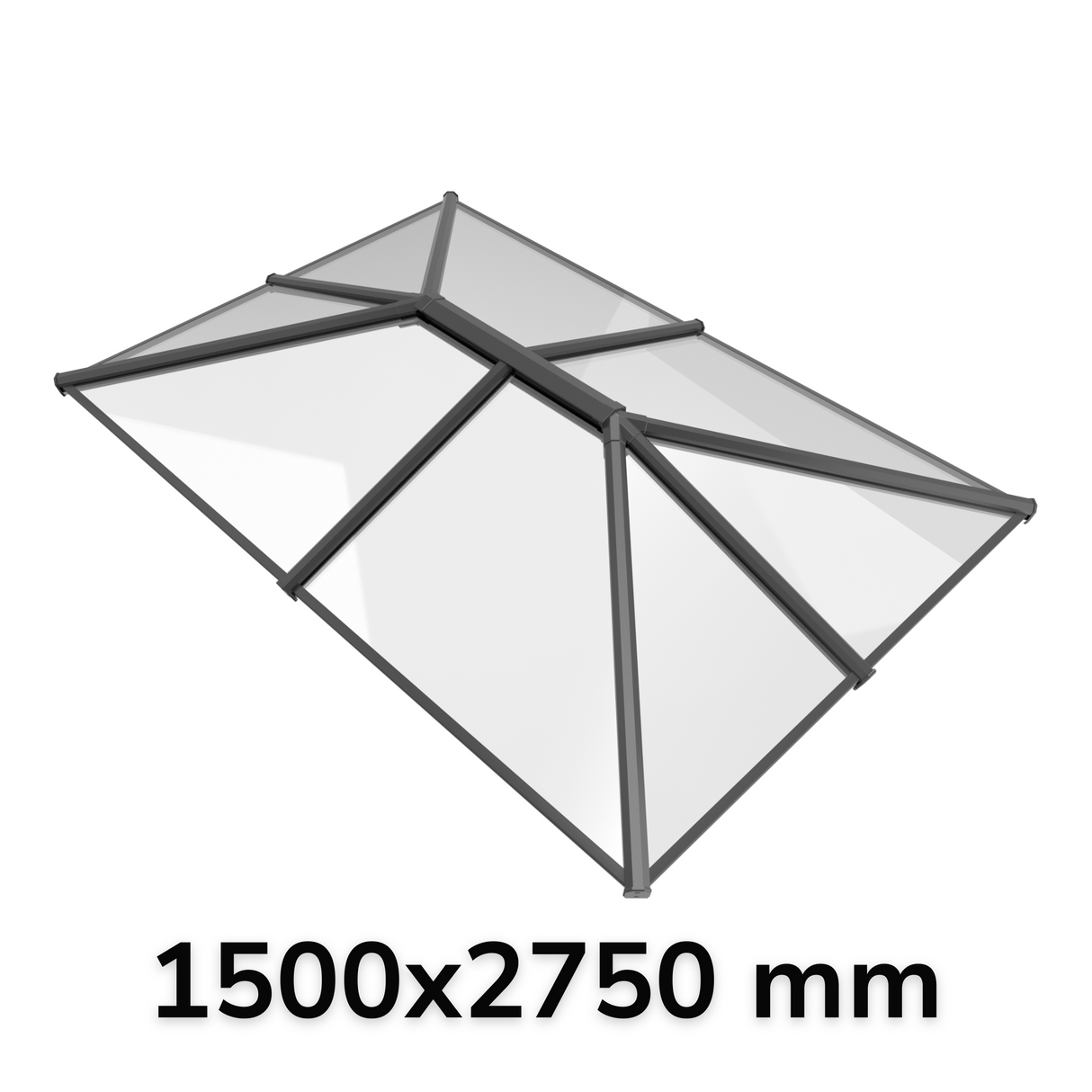 150 x 275 mm Stratus Aluminium Daklantaarn Stijl 4 (Traditioneel)