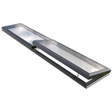 1000 x 5500 mm Electric Opening Glass Link Modular Skylight (1 Fixed 1 Opening)