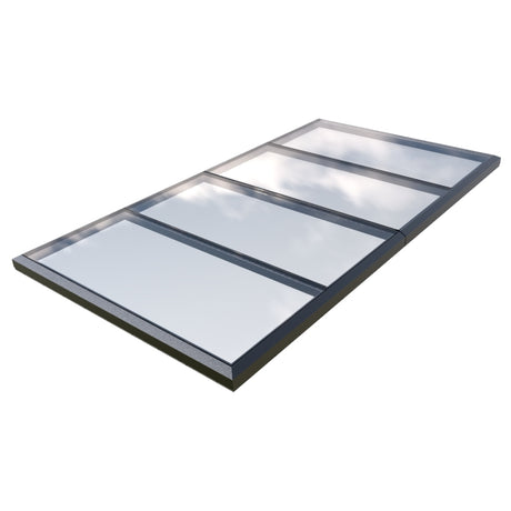 2000 x 4500 mm Fixed Glass Link Modular Skylight (2 Fixed 0 Opening)