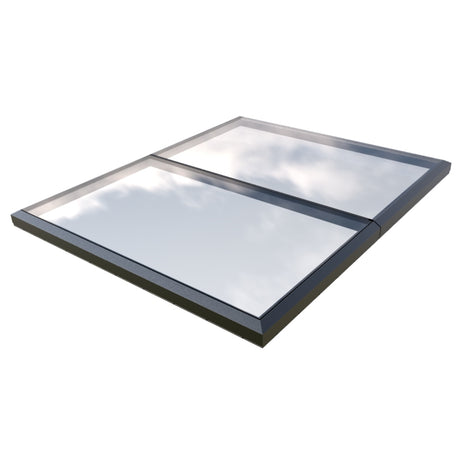 2500 x 3000 mm Fixed Glass Link Modular Skylight (2 Fixed 0 Opening)