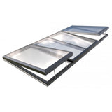 2500 x 5000 mm Electric Opening Glass Link Modular Skylight (2 Fixed 2 Opening)