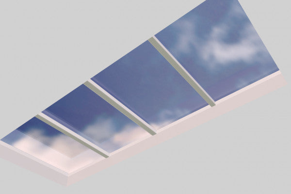 2000 x 5000 mm Fixed Glass Link Modular Skylight (2 Fixed 0 Opening)