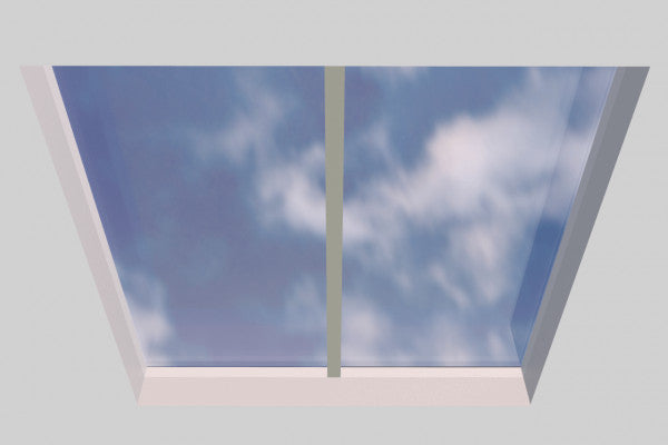 2500 x 2500 mm Fixed Glass Link Modular Skylight (1 Fixed 0 Opening)