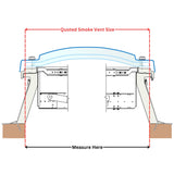 Lanterneau de ventilation de fumée 1200 x 1350 mm de Mardome