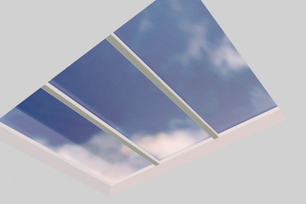 3000 x 4000 mm Fixed Glass Link Modular Skylight (3 Fixed 0 Opening)