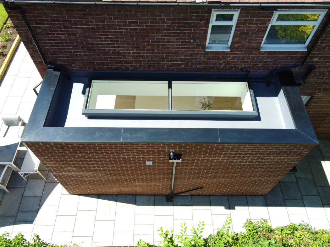 2000 x 5500 mm Electric Opening Glass Link Modular Skylight (2 Fixed 1 Opening)