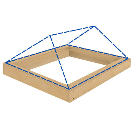 1500 x 5000 mm geïsoleerde opstand voor daklantaarn