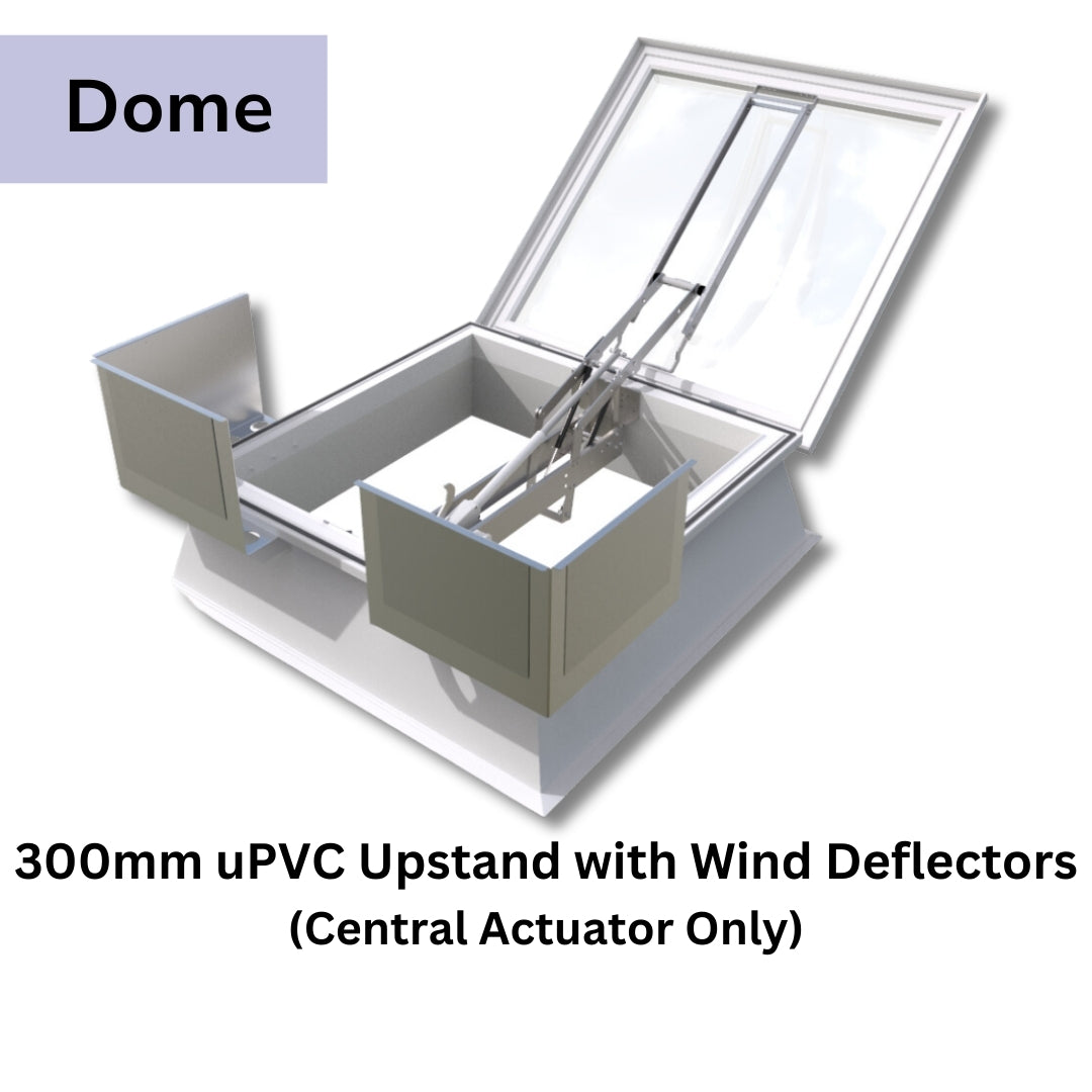 1650 x 1650 mm rookafvoer daklicht van Mardome