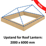 2000 x 6000 mm geïsoleerde opstand voor daklantaarn