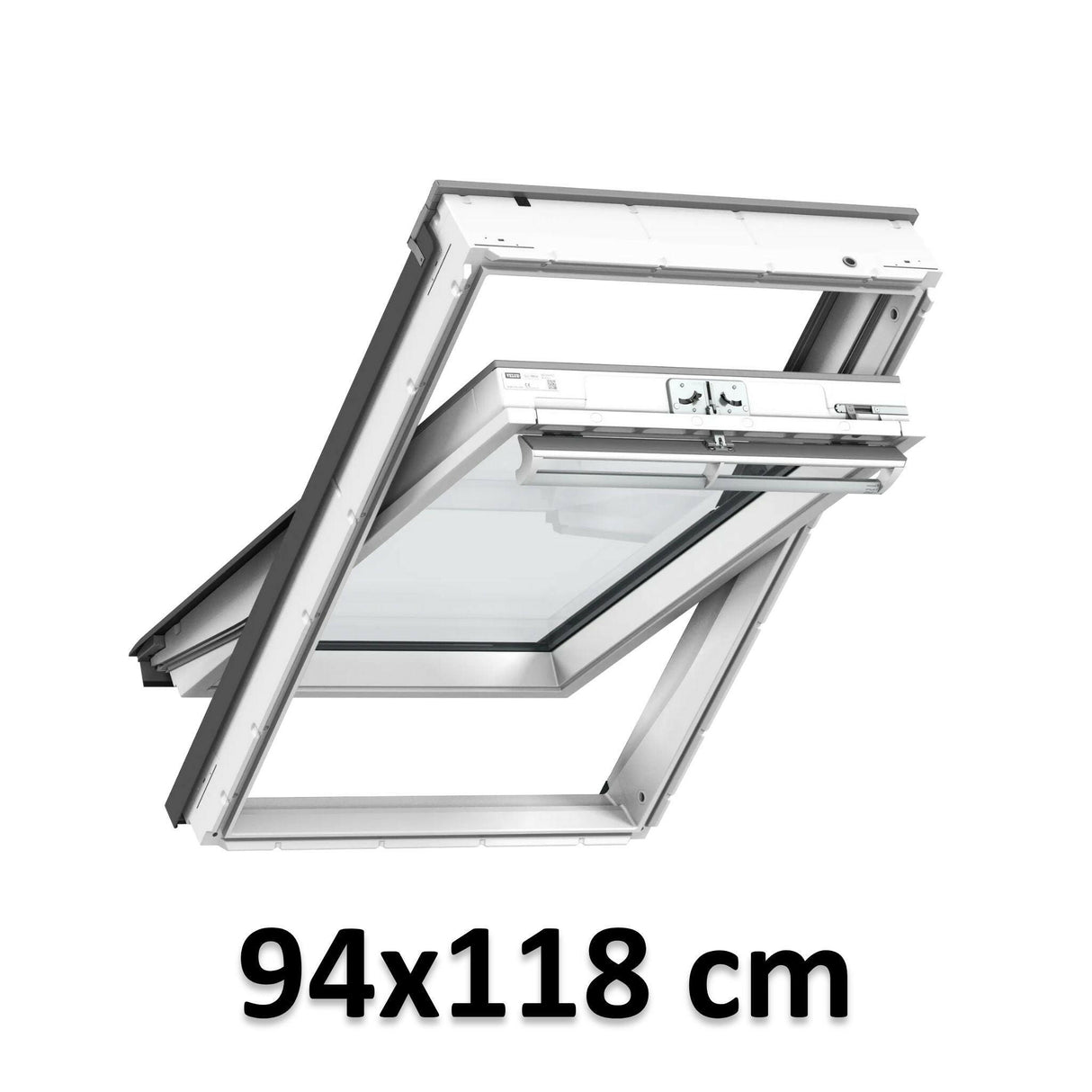 94x118 cm VELUX GGU PK06 0062 Manual Centre-Pivot Roof Window | White Polyurethane Maintenance Free | Triple Glazed.