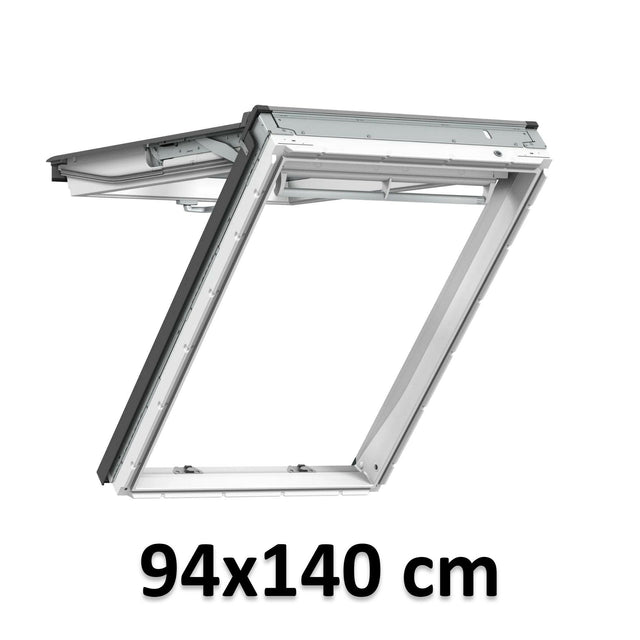 94x140 cm VELUX GPU PK08 0067 Manual Top Hung Window | White Polyurethane Maintenance Free | Triple Glazed.