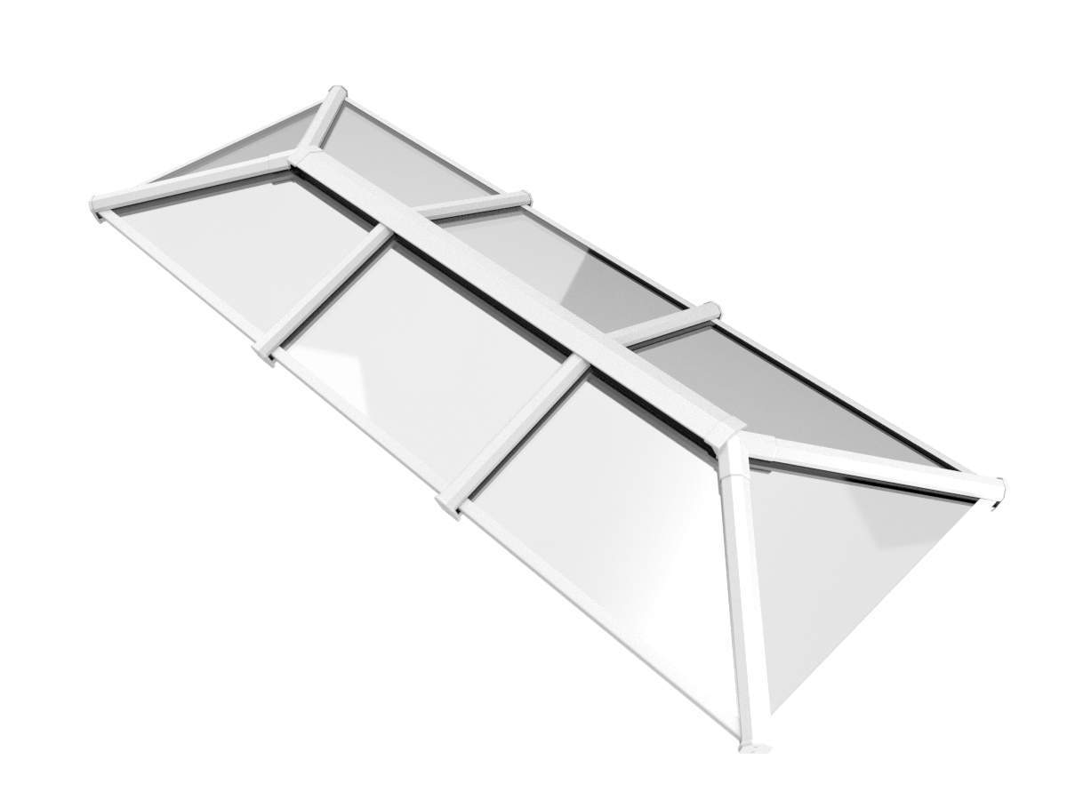 800 x 4000 mm Stratus Verrière de Toit en Aluminium Style 3 (Traditionnel)