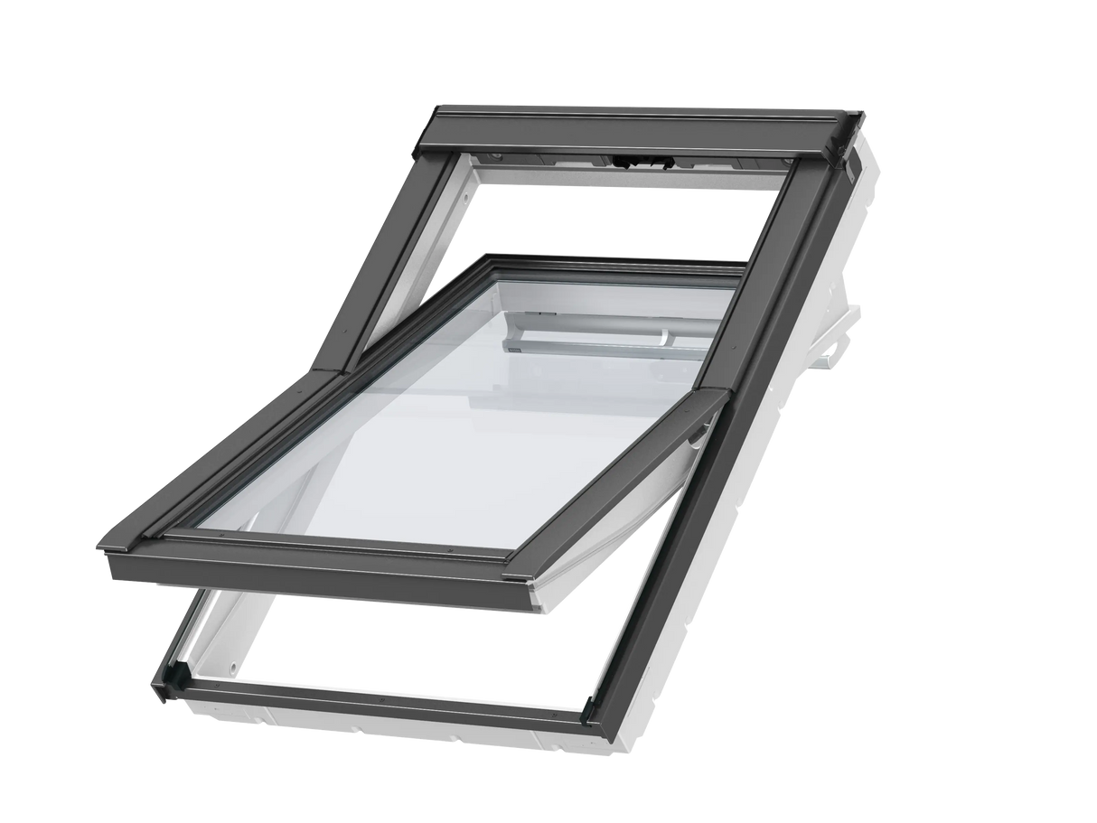 55x78 cm VELUX GGU CK02 0062 Manual Centre-Pivot Roof Window | White Polyurethane Maintenance Free | Triple Glazed.