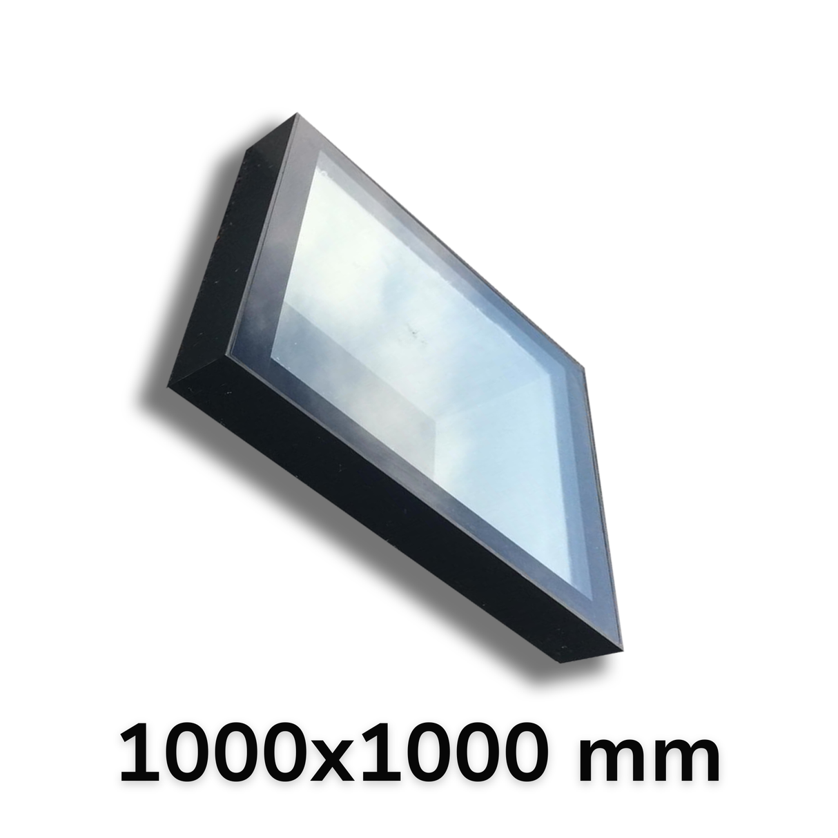 1000 x 1000 mm LD-framed hellend daklicht