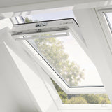 114x118 cm VELUX GGU SK06 0170 Manual Centre-Pivot Roof Window | White Polyurethane Maintenance Free | Double Glazed.