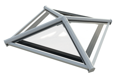 750 x 750 mm Stratus Verrière de Toit en Aluminium Style 8 (Pyramide)